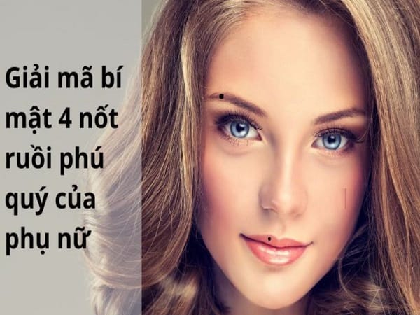 Ý nghĩa của 4 nốt ruồi phú quý