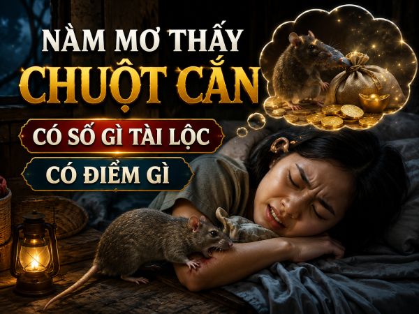 Nằm mơ thấy chuột cắn có số gì tài lộc có điềm gì